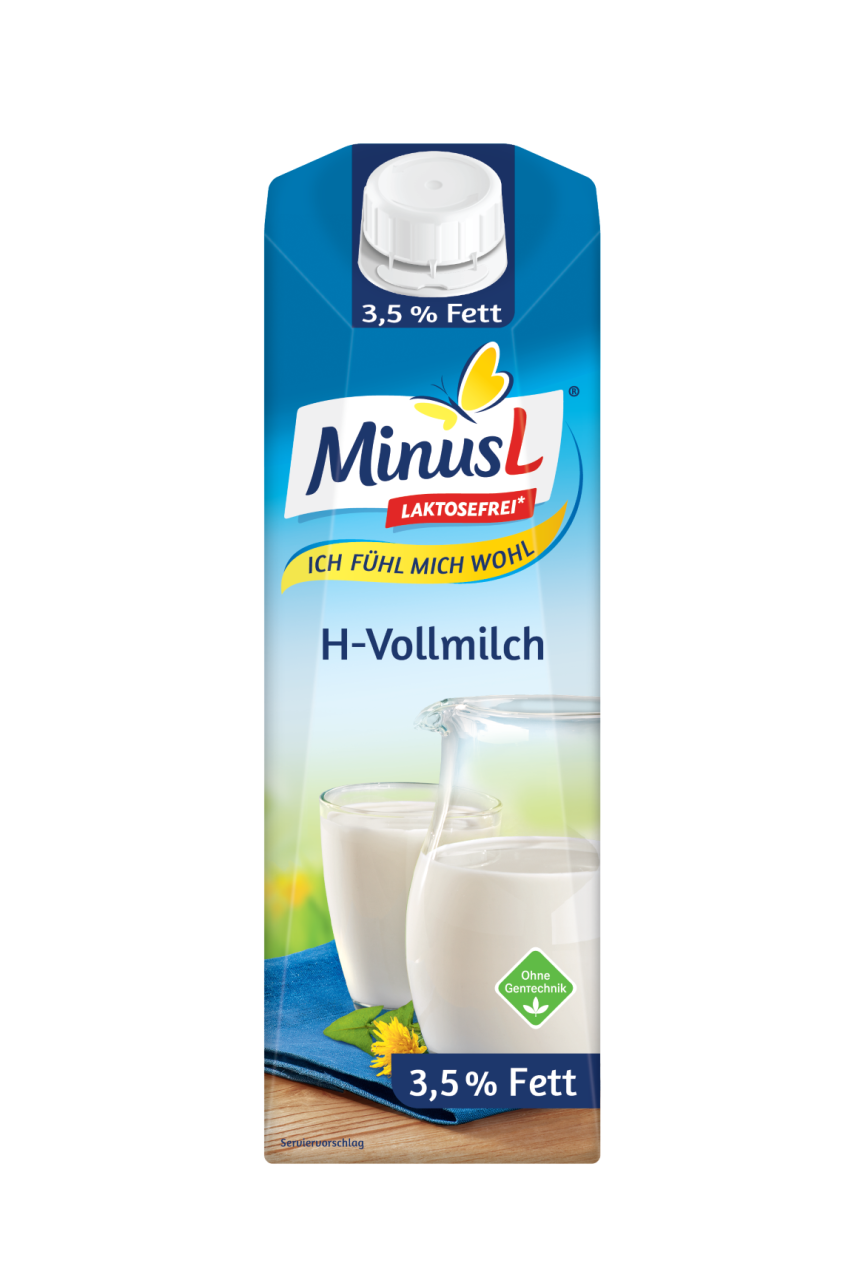 MinusL H-Milch Laktosefrei 3,5% 1L