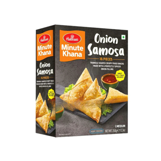 Haldiram's Onion Samosas 350gm 16pcs - Munich only