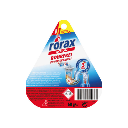 rorax drain cleaner granules, 60g
