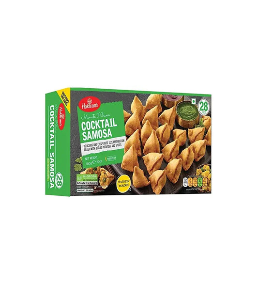Haldiram's Cocktail Vegan Samosas 650gm 28pcs