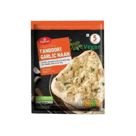 Haldiram's Minute Khana Tandoori Garlic Naan (Vegan) 5 Pieces 400g - Munich only
