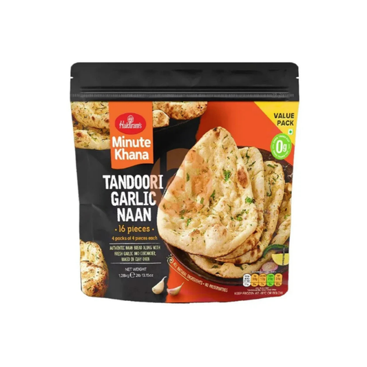 Haldiram's Minute Khana Tandoori Naan (Vegan) 16pcs 1.28kg - Munich only