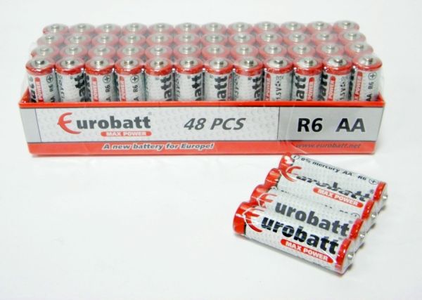 Max Power AA R6 shrink batteries 4 pcs.